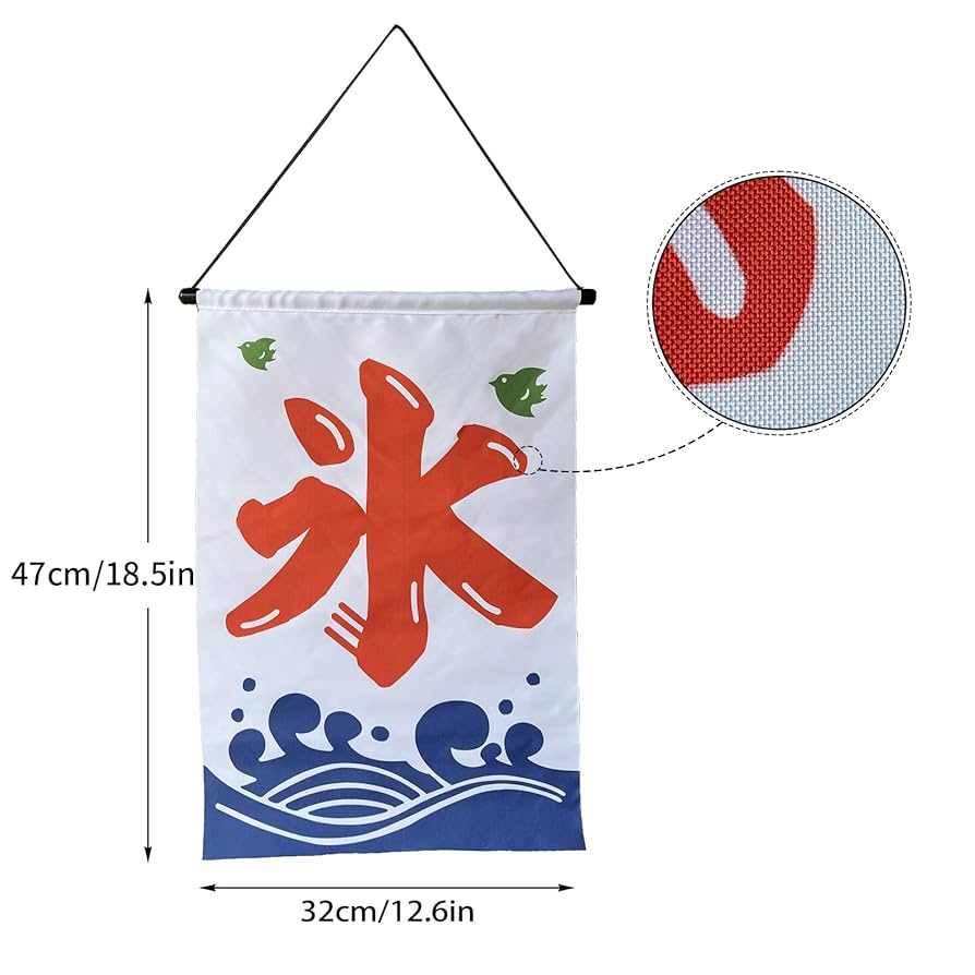 新品　特製氷のぼり旗　吊り下げのぼり　かき氷　ひも付き　店舗用品 Amazon | ［AYDMY］かき氷のぼり旗 吊り下げのぼり かき氷 店舗